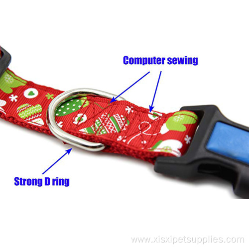 Adjustable Two Layers Nylon Dog Collar for Puppy